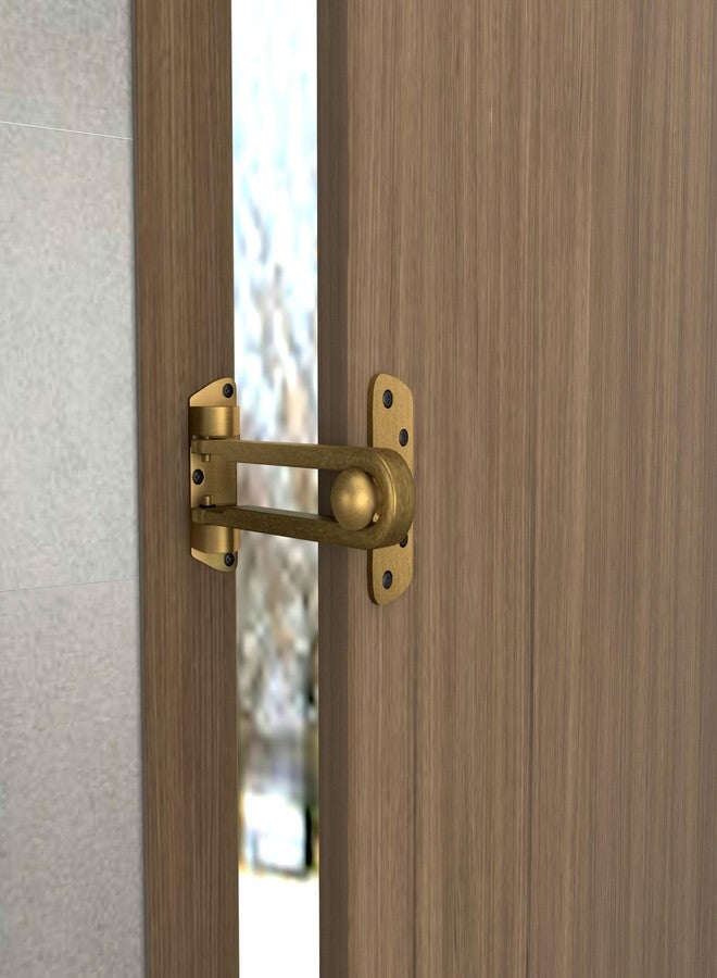 Boniry Heavy Duty Security Door Lock | Anti-Theft Door Guard Latch for Front and Inside Door | Ideal for Home,Office (Brass) - Image 1